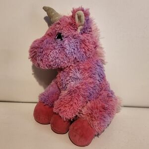 10” Pink and Purple Watercolor Design Unicorn Plush Stuffed Animal